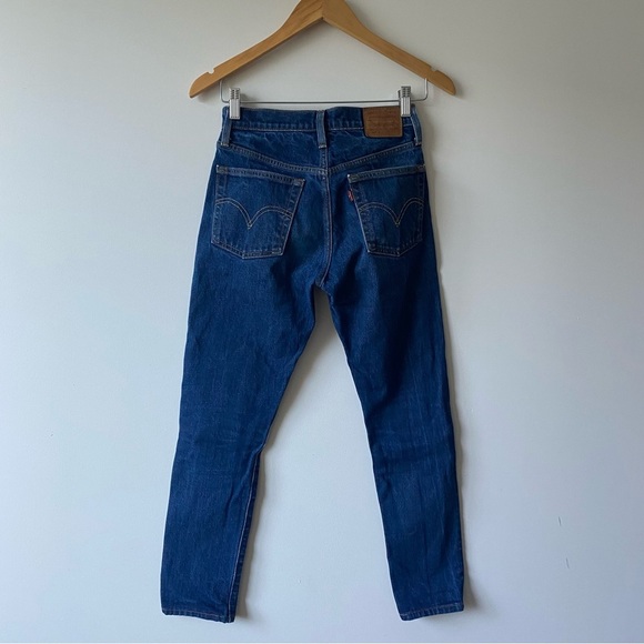 Levi’s Premium 501 25x28 Medium/Dark Wash Skinny Jeans - Picture 4 of 16